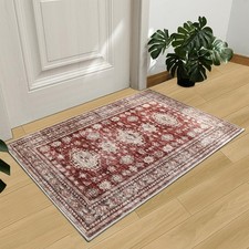 2x3 Boho Doormat Washable Indoor Rug, Entryway Mat Vintage, Non Slip Farmhous...