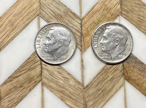 [Lot of 2] Roosevelt  Dimes 90 % Silver EXACT Coins 🪙