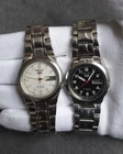 Vintage Seiko 5 Automatic Pair - White (1992) & Black (1993)
