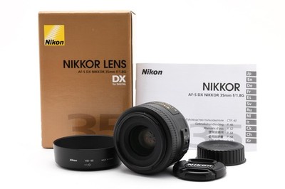 [Almost Unused in Box] Nikon AF-S DX Nikkor 35mm F/1.8 G Prime Lens JAPAN -A998-