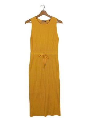 ZERO Midikleid Damen Kleid Gr. DE 36 goldorange Casual-Look