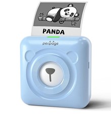 PeriPage A6 Mini Printer Portable Thermal Mini Blue Bluetooth 6 Paper Rolls