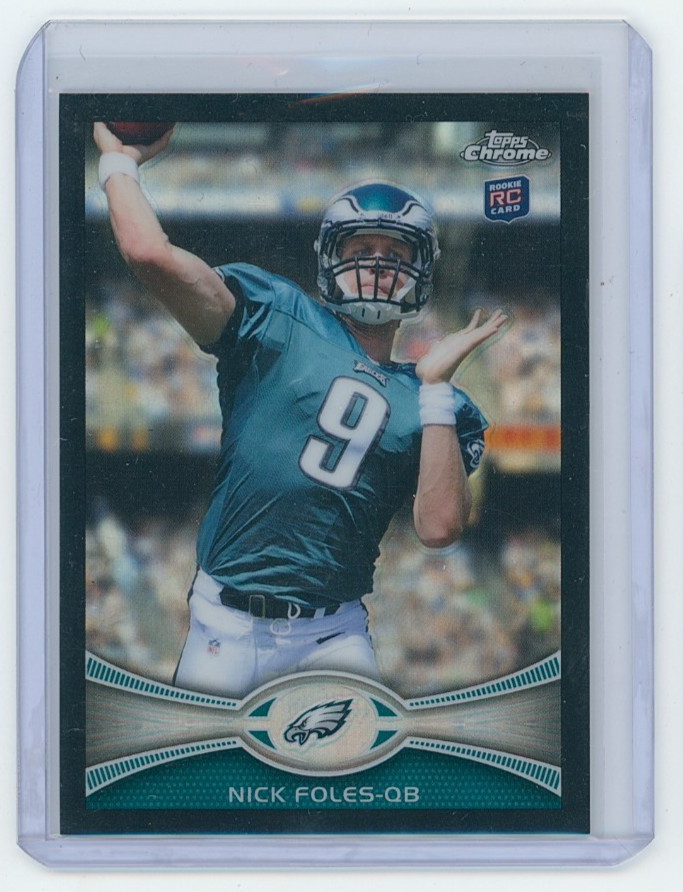2012 Topps Chrome Nick Foles Rookie Black Refractor 61/299