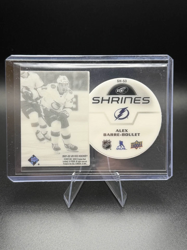⚡ 2021-22 Upper Deck Ice Shrines Rookie Alex Barre-Boulet #SH-53 Tampa Bay Light - Image 2 of 2