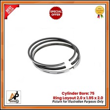 PISTON RING SET FOR PEUGEOT DV6TED4 1.6 HDI DIESEL 407 SW PARTNER 9HX 9HZ VERTEX
