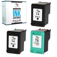 CMYi 3-Pack Compatible HP 74 and 75 Ink Cartridge for HP PhotoSmart C4225 C4235