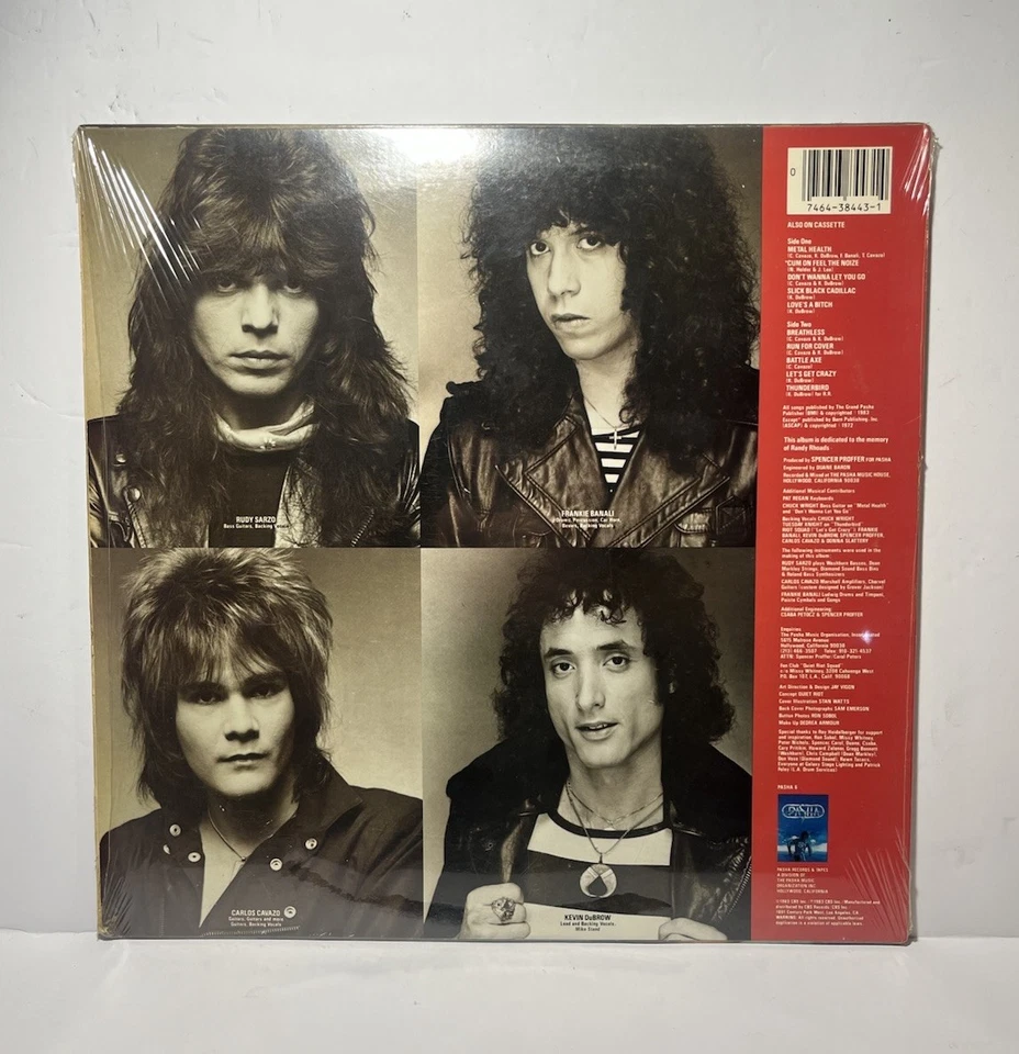 QUIET RIOT Metal Health FZ38443 LP Vinyl Cover 1983 - Image 2 of 4