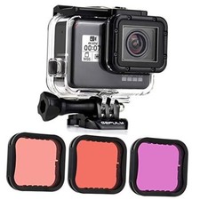 Waterproof Housing Case with Waterproof Housing Filters for Hero 5/6/7 Black