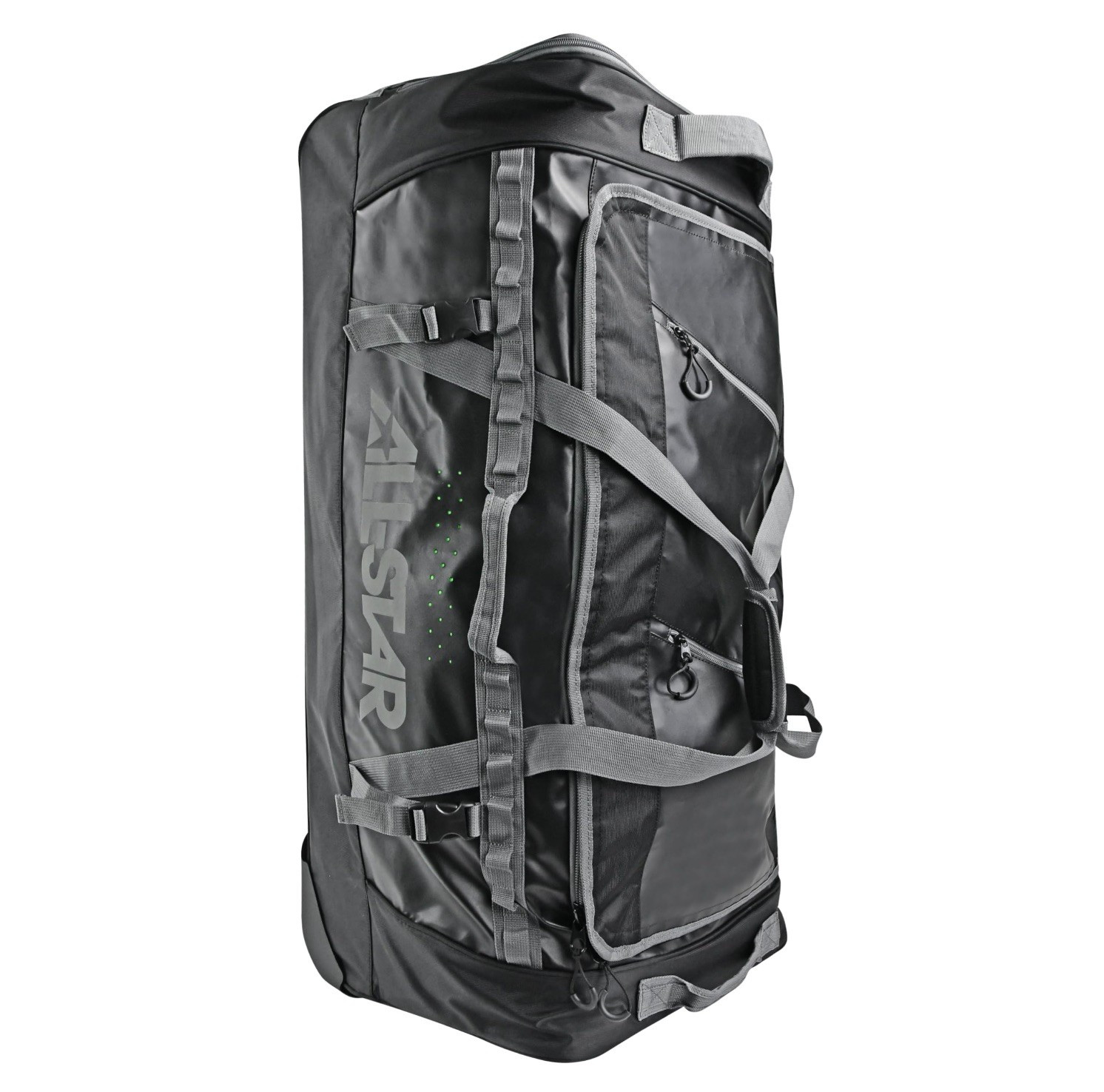 All Star Elite Catchers Roller Bag Black Gray Extra Large He