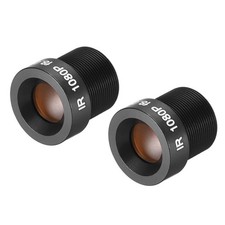 2 Pcs Camera Lens 8mm Focal Length 1080P F2.0 1/3 Inch Wide Angle for CCD Camera