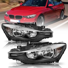 For Bmw 2012-2015 F30 320i 328i 335i Halogen Headlights Assembly Leftright Pair