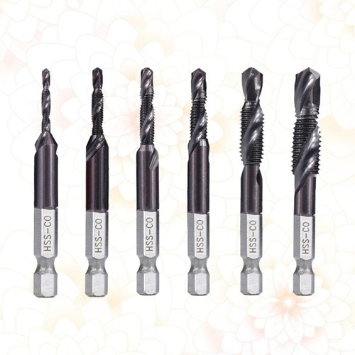 6Pcs High Speed Steel Hexagon Spiral Drill Bits Electric Drill Bore Bit Black - Picture 10 of 12