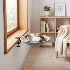 16in Cat Bed For Desk With Clamp Hanging Cat Bed Cat Hammock For Cat 10-15kg Max