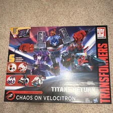 Hasbro Transformers Titans Return Chaos on Velocitron Boxed Action Figure Set