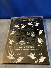 2 punk MUSIC LEGS gothic SKULLS crossbones OPAQUE tights PANTYHOSE stockings