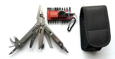SQT Multitool kit, Bit Driver With Ratchet, Bit Set And Belt Case For Storage