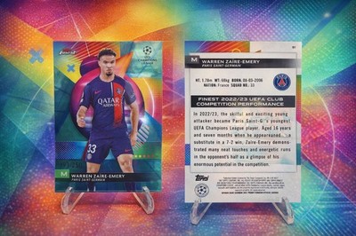 2024-25 Topps Finest Warren Zaïre-Emery Purple Refractor /250 #  PSG