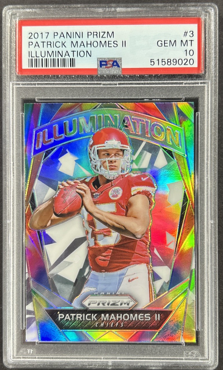 2017 Panini Prizm Patrick Mahomes Illumination #3 Rookie PSA 10 Gem Mint Chiefs