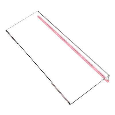 Comfortable Computer Keyboard Stand Ergonomic Riser Acrylic Tilted 17'' Clear