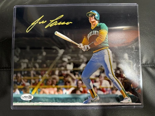 Jose Canseco Signed JSA CERT 8x10 Photo YELLOW PAINT PEN OAKLAND A’S GREAT