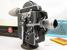 Tested/Working BOLEX 16mm Reflex Rx MOVIE CAMERA Outfit W/Box Lens & Inst Nice!