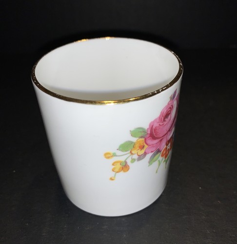 Vintage Royal Chelsea Toothpick Holder Gold Trim English Bone China Floral - Picture 4 of 12
