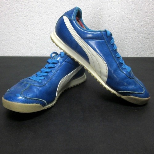 puma roma trainers blue