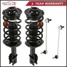 4X Front Coil Spring Strut+Sway Bar For 04-12 Chevy Malibu Pontiac G6 Aura 2.4L