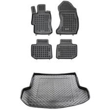 RX27063010-1 Satz Fußmatten und PE Kofferraumwanne für Subaru LEVORG ab 2014 5-S