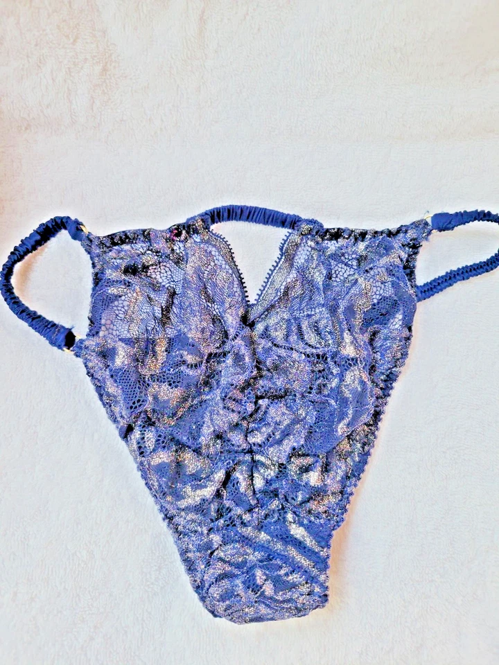 l'agent by agent provocateur conjunto de 4 sujetadores azul marino/oro, brief, suspensor, tanga 34A NUEVO Foto 3 de 4