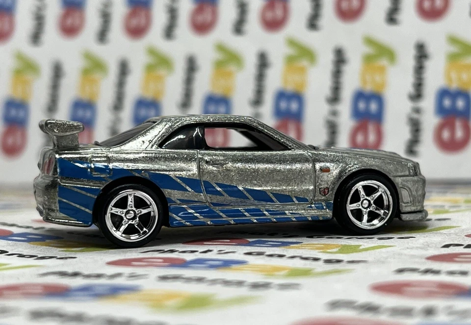 风火轮 ZAMAC R34 日产 Skyline GT-R 原型测试运行高级金属底座 — 第 2/4 张图片