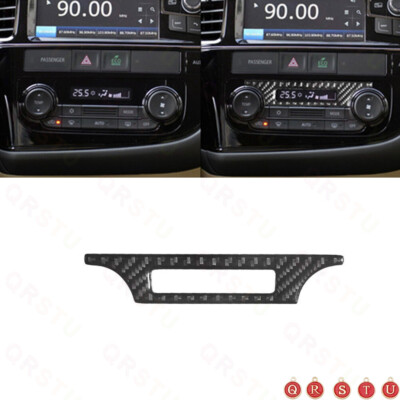 For Mitsubishi Outlander 2014-2016 Carbon Fiber Climate Control LCD Frame Trim
