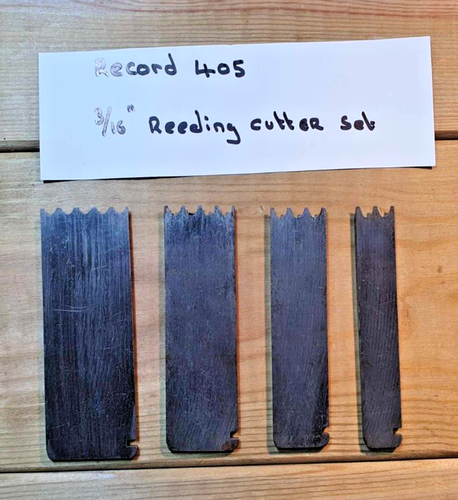 Avión Vintage Record 405 - Juego de cortador de caña de 3/16" - Herramientas manuales antiguas para carpintería - Imagen 2 de 3