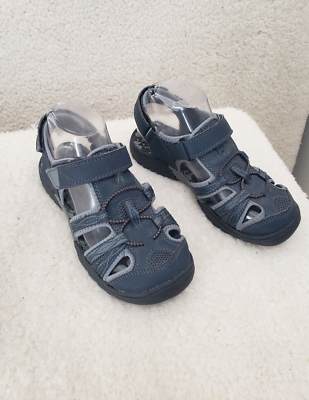 Sonoma Goods For Life Boys Sandals 4 M Blue Fabric Hook Loop  display picture 3
