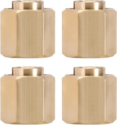 INJORA Brass Wheel Hex Hub 7mm Extenders Adaptor for TRX4M Redcat Ascent18 1/18