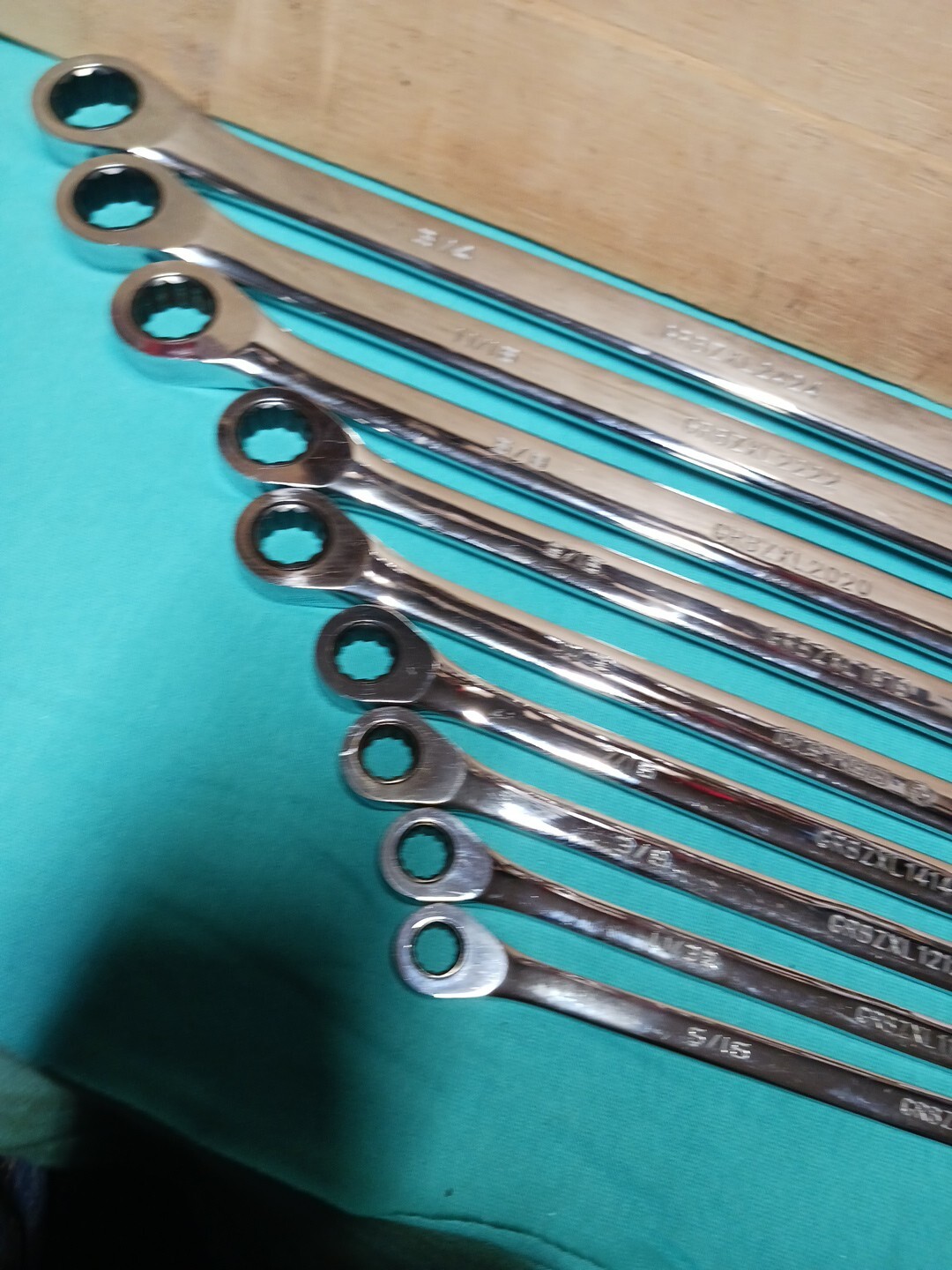 Matco Long Handle Ratcheting Wrench Set Zero Offset 9pc. 5/163/4" eBay