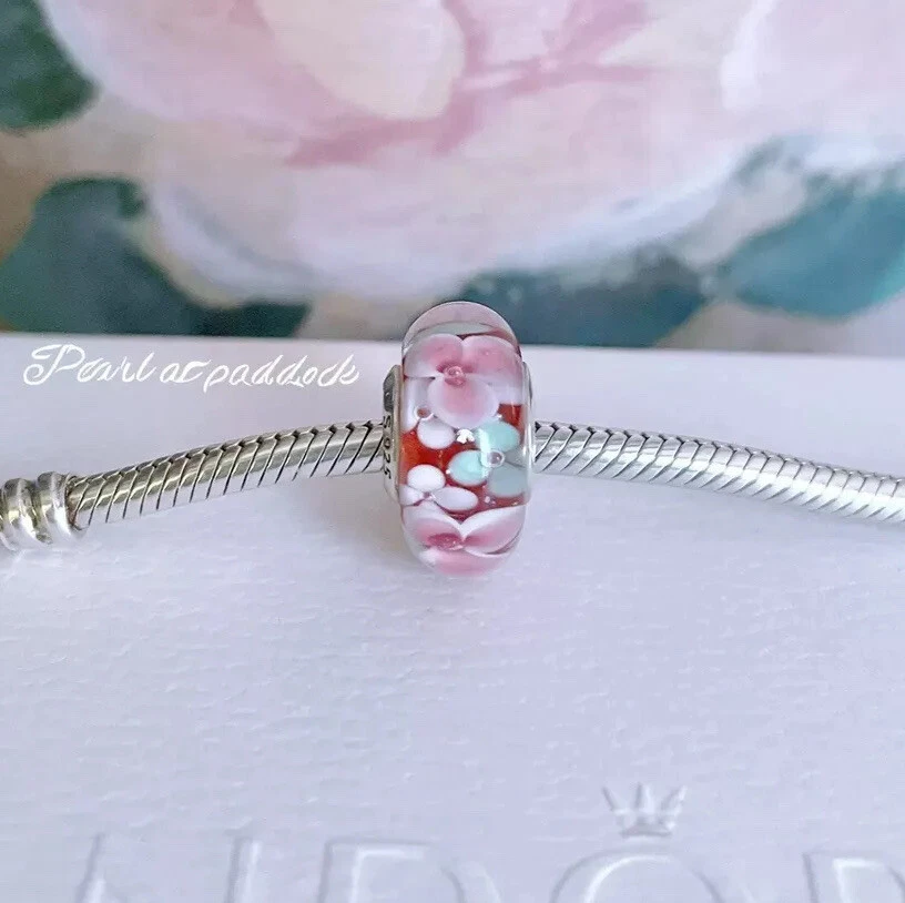 Pink and green pandora charms outlet