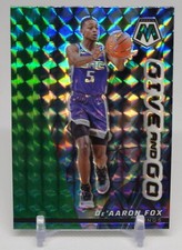 De’Aaron Fox Green Prizm Give And Go Insert Kings 2022-23 Panini Mosaic 🏀
