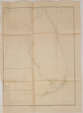 1855 US Coast Survey chart Sketch F Section VI Bache Florida Peninsula keys