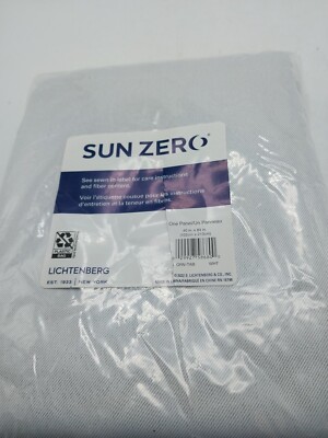 Sun Zero Curtain Panel 40in x 84in Light Gray