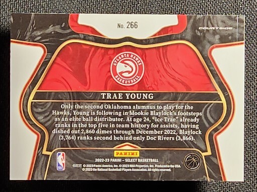 2022/23 Panini Select TRAE YOUNG #266 Courtside RC SP Hawks