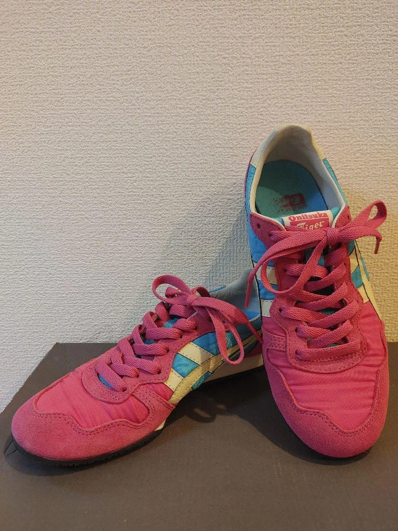 ASICS Sneakers Onitsuka Tiger Serrano 1183B400 706 rosa crema rave 23 cm basse Giappone