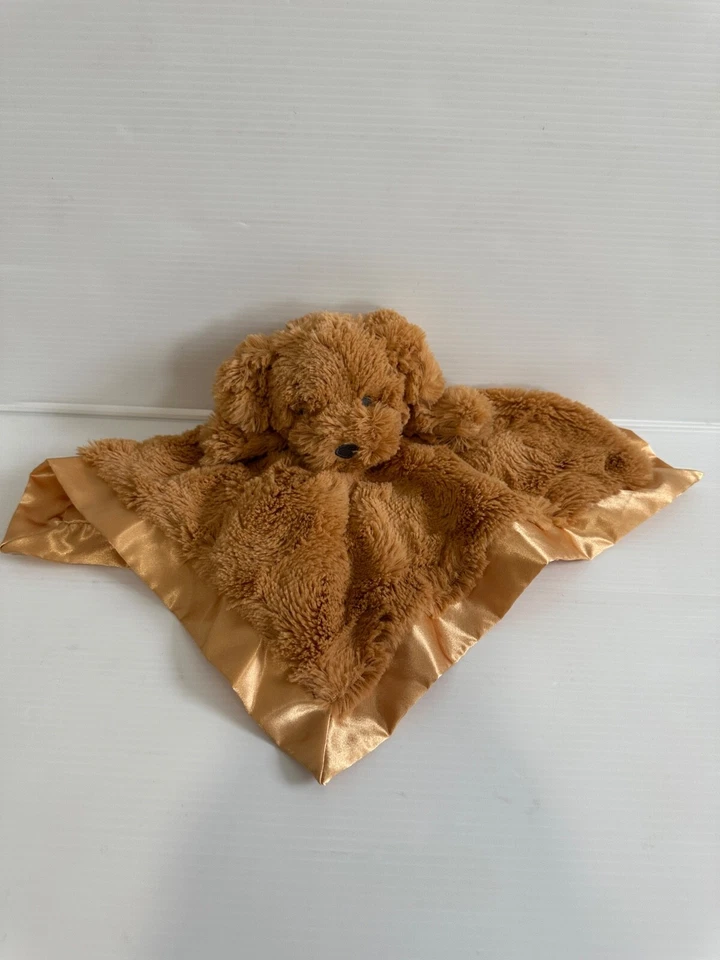 Cloud Island Target Puppy Dog Brown Golden Honey Lovey Baby Soother Swirl Satin - Image 3 of 4