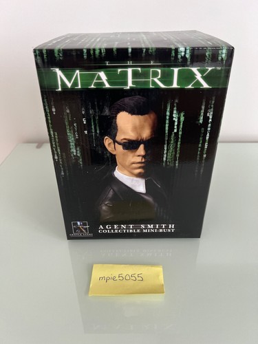 GENTLE GIANT THE MATRIX AGENT SMITH MINI BUST 1236/7000 MIB COA - Foto 1 di 8