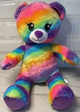 Build A Bear Rainbow Friends Multi-Color Teddy Bear Plush 17  Stuffed Toy 2018