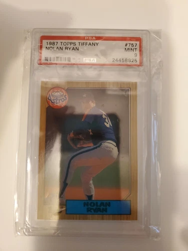 Nolan Ryan 1987 Topps Tiffany #757 Houston Astros PSA MINT 9