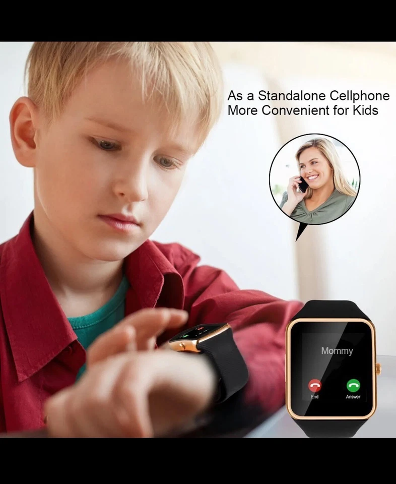 Men Women Bluetooth Smart Watch Wristwatch Phone Call For Android Mobile Phones - Image 3 of 4