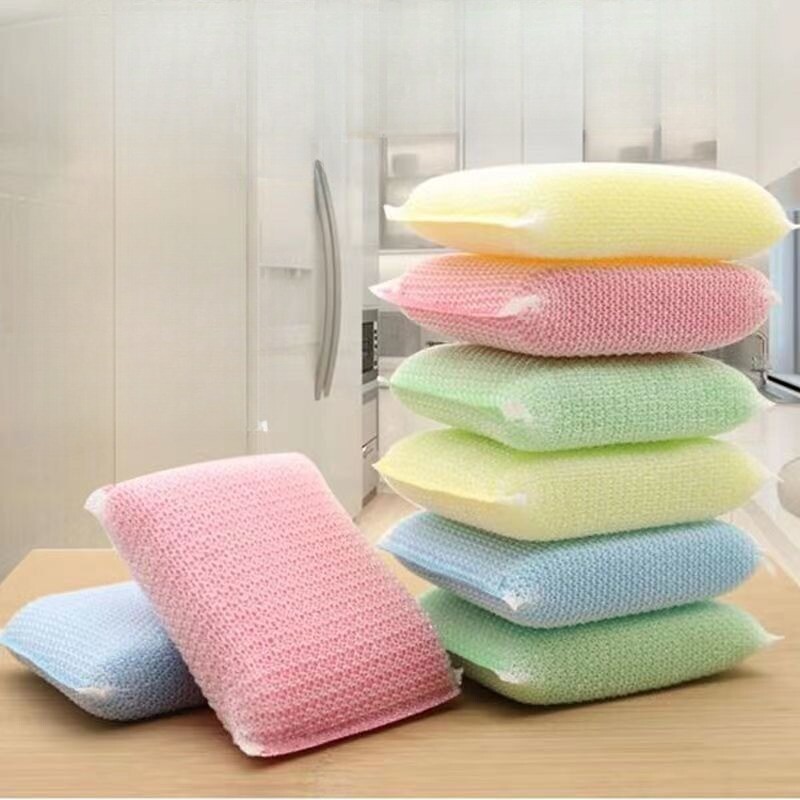 9PCS Dishwashing Sponge Cleaning Dish Bowl Thickened Dishcloths Water Absorption