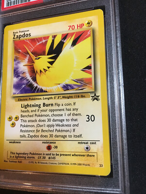 2000 PSA 9 MINT POKEMON BLACK STAR PROMO ZAPDOS 