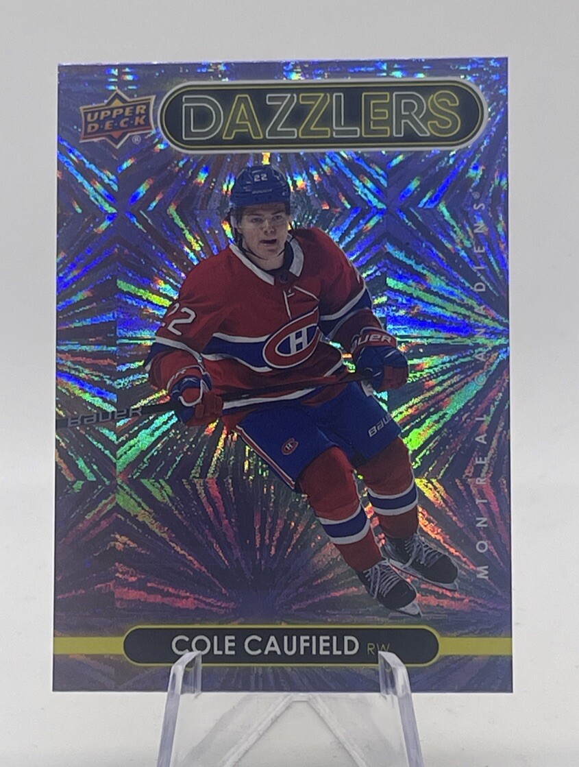2021-22 Upper Deck Series 1 Dazzlers Purple Cole Caufield #DZ-25 Rookie RC 🏒🔥